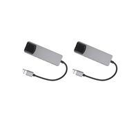 2X Tarjeta de Sonido de Computadora 6 en 1 Tarjeta de Sonido Externa USB 5.1 Convertidor de Audio MultifuncióN para Computadora PortáTil Tarjeta de