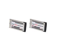 2X Tarjeta Express USB 3.0 de 2 Puertos de Alta Velocidad Tarjeta Express con Ranura de 34 mm Adaptador Convertidor PCMCIA para Laptop Notebook