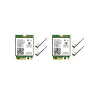 2X Tarjeta WiFi AC8265 + Adaptador de Red Antena 6DB para Nano 300Mbps 867Mbps 2.4 GHz 5GHz Módulo NGFF BT4.2 Doble Banda