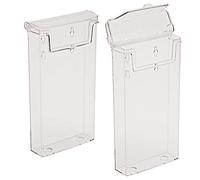 2x taymar DIN largo (DL) portafolletos,caja portafolletos con tapa, resistente a la intemperie