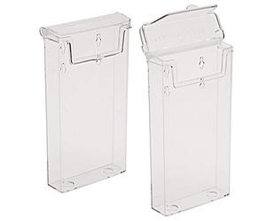 2x taymar DIN largo (DL) portafolletos,caja portafolletos con tapa, resistente a la intemperie