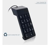 2X Teclado Numérico con Cable Número de Teclado 18 Teclas Cable USB para Trabajar con el Portátil Desde Casa
