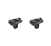 2X TELESIN Adaptador Magnético de Dos Garras Accesorios de Cámara de Acción para OSMO Action 3 Adapter