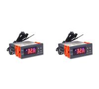 2X Termostato Digital de Alta Precisión STC-3000 para Controlador de Temperatura de Incubadora Termorregulador