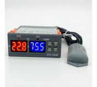 2X Termostato Digital Higrostato Control de Temperatura y Humedad STC 3028 AC 110V 220V Higrómetro Controlador de Incubadora