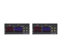 2X Termostato Digital Higrostato Control de Temperatura y Humedad STC 3028 AC 110V 220V Higrómetro Controlador de Incubadora