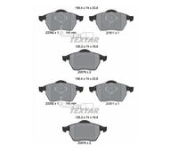 2x Textar 2339201 Juego Pastillas de Freno Disco Delant. para Seat Audi VW Skoda