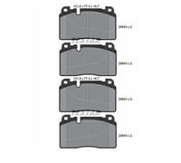 2x Textar 2564301 Juego Pastillas de Freno de Disco Delant. para Audi A6 A7 Q5