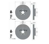 2x Textar 92279405 Disco De Freno Para Mercedes-Benz W447