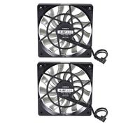 2X Thin 12Mm Thickness 120X120X12Mm 12V Ventilador Silencioso de Host de Computadora de Escritorio con Velocidad 12CM Ventilador de Enfriamiento del