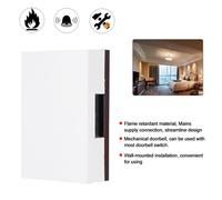 2X Timbre con Cable de 220 V Manual Ding Dong Bell Timbre para El Hogar Sistema de Control de Acceso del Hotel Timbre de La Puerta de La Casa Timbre