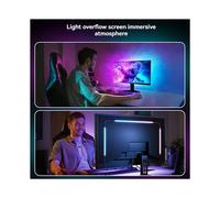 2X Tira de Sincronización de Pantalla de Computadora Monitor RGB LED Luz de Fondo para PC Luz de Captación para Sala de Deportes Electrónicos para