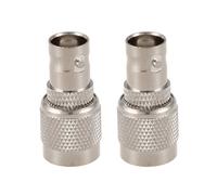 2X TNC Enchufe Macho A BNC Conector Jack Hembra M/F Conector Coaxial Cable Adaptador RF
