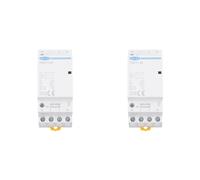 2X TOMZN Contactor Modular de CA DomésticoTOCT1-25, 4 Pines, 25 A, 2 NC, 2 NO, 220 V/230 V, 50/60 Hz, para Carril DIN, 2 NO, 2 NC