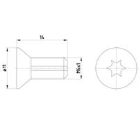 2x Tornillo del disco de freno Torx interior TPM0012 TEXTAR para SUZUKI CITROËN