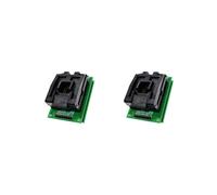 2X TQFP44 una DIP40 Burning Socket Chip Programador TQFP44 Adaptador Socket Dip40 Qfp44 ATMEGA16