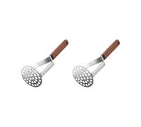 2X Triturador de Patatas de Acero Inoxidable Resistente Manejar Antideslizante Resistente No Es FáCil de Doblar FáCil de Usar ConstruccióN Robusta