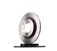 2x TRW DF2581 Disco de freno Trasero adecuado para PEUGEOT 206 Schrägheck (2A/C)
