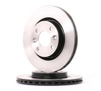 2x TRW DF2586 Disco de freno Delantero para RENAULT TWINGO II (CN0) 19 I (B/C53)