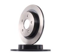 2x TRW DF4372 Disco de freno Trasero para FORD Focus Mk2 Familiar (DA, FFS, DS)