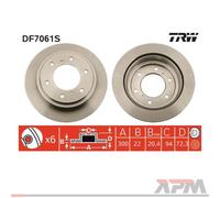 2x TRW DF4450 Disco Freno para BMW E90 E91 E92 E93 F31 F30 F80 E87 E81 E82 E88