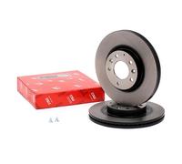 2x TRW DF4974S Disco de freno Delantero para MAZDA 6 Ranchera familiar (GH)