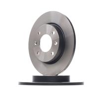 2x TRW Disco de freno adecuado para PEUGEOT 206 Fastback (2A/C) 106 I (1A, 1C)