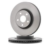 2x TRW Disco de freno Delantero Ø277mm Altura: 49,5mm Espesor: 26mm Corona de Agujeros - Ø: 100mm ventilado DF4416 Compatible con TOYOTA AVENSIS Ranchera familiar T25 AVENSIS Sedán T25 AVENSIS T25