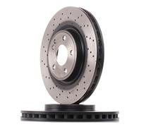 2x TRW Disco de freno Delantero Ø320mm Altura: 51,1mm Espesor: 30mm Corona de Agujeros - Ø: 112mm perforado/ventil. int. DF6633S