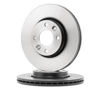 2x TRW Disco de freno Delantero adecuado para MERCEDES-BENZ Citan Furgoneta