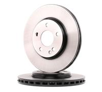 2x TRW Disco de freno Delantero adecuado para MERCEDES-BENZ Clase A (W169) 288mm
