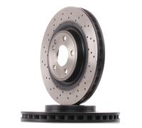 2x TRW Disco de freno Delantero adecuado para MERCEDES-BENZ Clase A (W176) 320mm