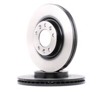 2x TRW Disco de freno Delantero adecuado para PEUGEOT 508 SW I (8E) 407 (6D)
