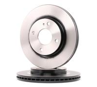 2x TRW Disco de freno Delantero para FORD Fiesta Mk6 Hatchback 258mm DF6399