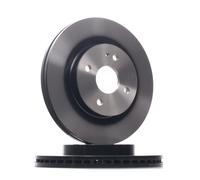 2x TRW Disco de freno Delantero para FORD Fiesta Mk6 Sedán 258mm DF4966