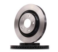 2x TRW Disco de freno Delantero para RENAULT Koleos I (HY) 296mm DF4964