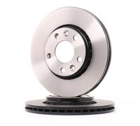 2x TRW Disco de freno Delantero para RENAULT MEGANE III Grandtour (KZ0/1) 280mm