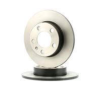 2x TRW Disco de freno Trasero Ø230mm Altura: 39mm Espesor: 9mm Corona de Agujeros - Ø: 100mm macizo DF2805 Compatible con VW Polo V Hatchback 6R1, 6C1 Golf IV Hatchback 1J1 Polo IV Hatchback 9N, 9A