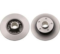 2x TRW Disco de freno Trasero Ø260mm Altura: 86,2mm Espesor: 8mm macizo DF6182 Compatible con RENAULT MEGANE III Grandtour KZ0/1 Megane III Hatchback BZ0/1, B3 MEGANE III Coupé DZ0/1 Fluence L3