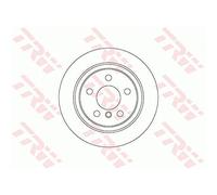 2x TRW Disco de freno Trasero Ø280mm Altura: 50,5mm Espesor: 10mm Corona de Agujeros - Ø: 112mm macizo DF6756 Compatible con BMW i3 I01 X1 F48 1 Hatchback F40 2 Active Tourer F45, MINI Hatchback F56