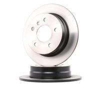 2x TRW Disco de freno Trasero adecuado para MERCEDES-BENZ Clase A (W169) 258mm