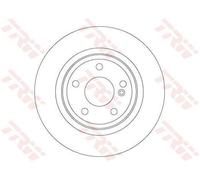 2x TRW Disco de freno Trasero para INFINITI QX30 I (H15E) 295mm DF6886