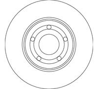 2X TRW Discos De Freno Eje Delantero Compatibles Para Ford Puma CF7 J2K