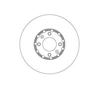 2x TRW Discos De Freno Traseros Tipo Sólido Ø249mm Para Peugeot 208 II