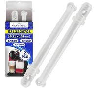 2x Tubo de Aspiración de Leche Cafetera Ø11x101mm 5313226701 para DeLonghi
