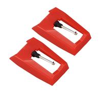 2X Turntable Diamond Stylus para FonóGrafo Turntable Vinil Lp GramóFono Record Agujas Accesorios Stylus