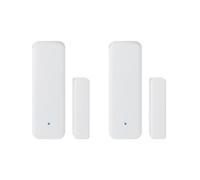 2X TUYA Zigbee 3.0 Sensor de Puerta de Ventana Inteligente ZigBee 3.0 Conexión Inalámbrica Multifuncional para Echo Hub SmartLife App