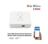 2X Tuya Zigbee Detector de Presencia Humana Sensor PIR Inteligente de Cuerpo Humano MmWave Sensor de Movimiento de Microondas Detección de