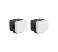 2X Ulanzi Luz de Cubo DG01 para Osmo Pocket 3, Luz de Relleno para Video y Cámara de Smartphone para Osmo Action 5/4/3, Color Negro.