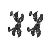 2X Ulanzi Super Clamp - Pinza Doble para Cámara R096, Pinza Tipo Cangrejo, Soporte para Luz de Estudio Fotográfico, Reflector de Fotografía